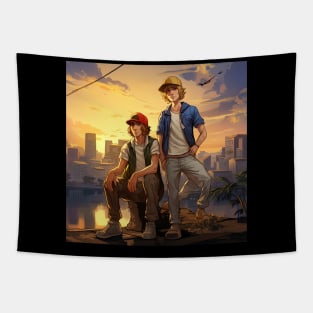 Tom Sawyer and Huckle Tapestry