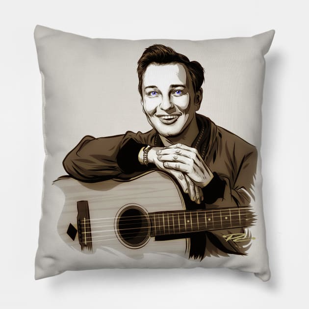 John D. Loudermilk - An illustration by Paul Cemmick Pillow by PLAYDIGITAL2020