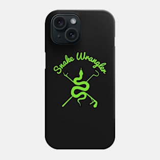 Snake Wrangler Lime Green Logo Phone Case