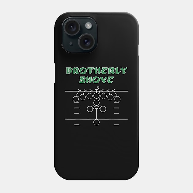 Brotherly Shove Football Mom Funny Football Fan Vintage Phone Case by Namatustee