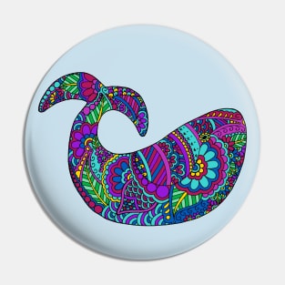 Whimsical Whale Pin