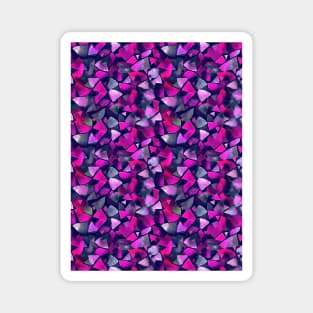 Watercolor geometric soft dark magenta Magnet