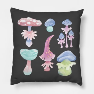 Cartoon fantasy mushrooms Pillow