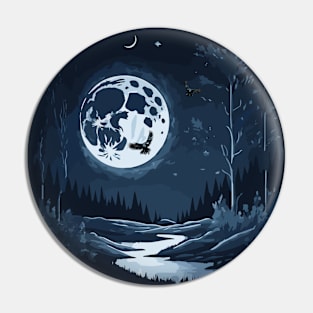 Beauty of night and moon Pin