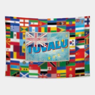 Tuvalu vintage style retro souvenir Tapestry