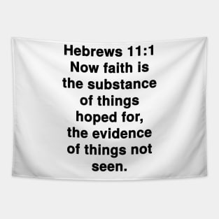 Hebrews 11:1 King James Version Bible Verse Typography Tapestry