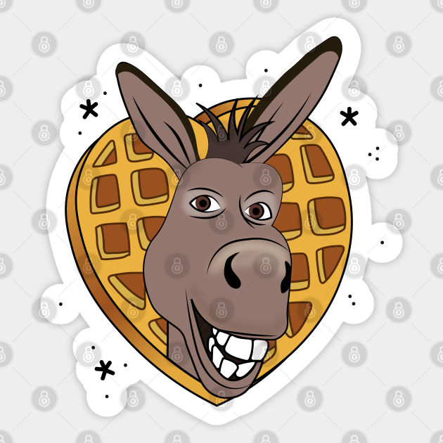 I'm making waffles! - Shrek - Sticker