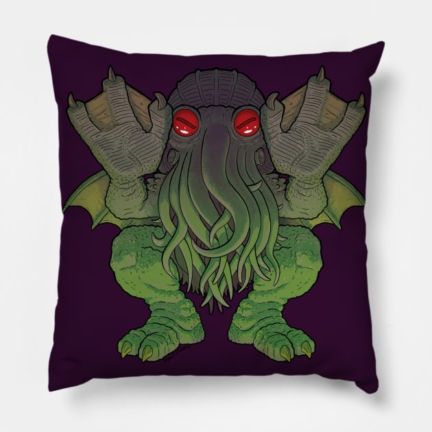 Cthulhu The Great Old One Pillow by JENNEX