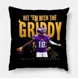 Justin Jefferson Griddy Pillow