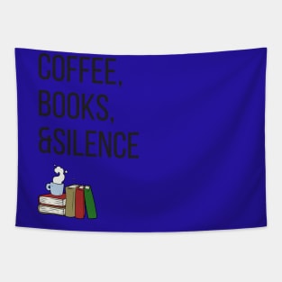 Coffee and books=happiness Tapestry