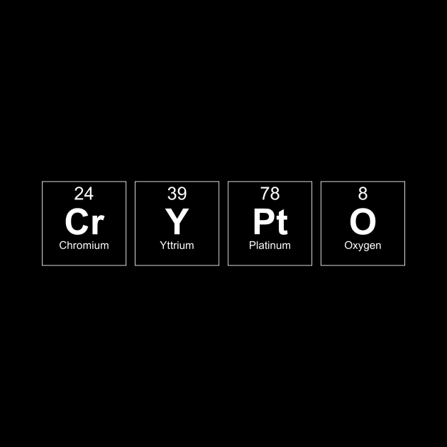 Crypto in Periodic Table by cryptogeek