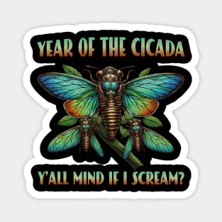 Brood Cicada Lover Year Of The Cicada 2024 Cicada Invasion Magnet