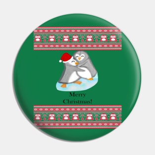 Penguin Christmas Sweater Pin