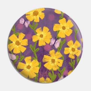 Pretty Yellow Wildflowers Pin