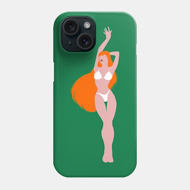 Dancing Redhead Phone Case by jintetsu