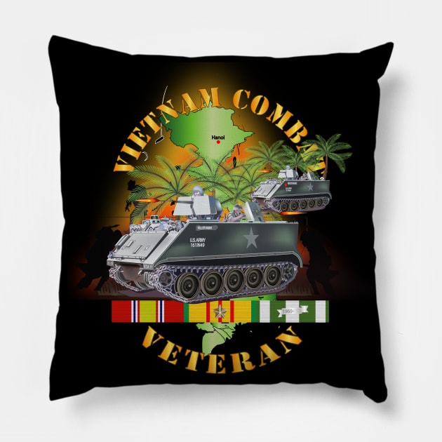 Vietnam Combat Vet -  w APCs- Ambush Pillow by twix123844