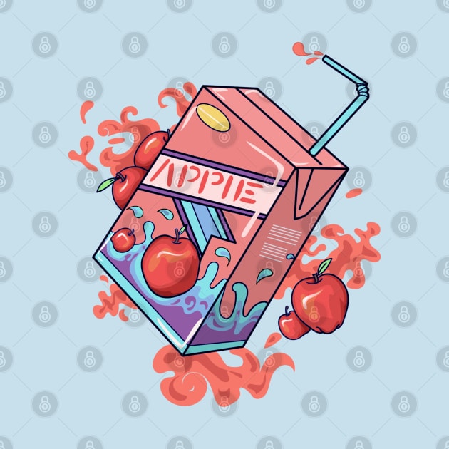 Cute Apple juice box by MiaArt365