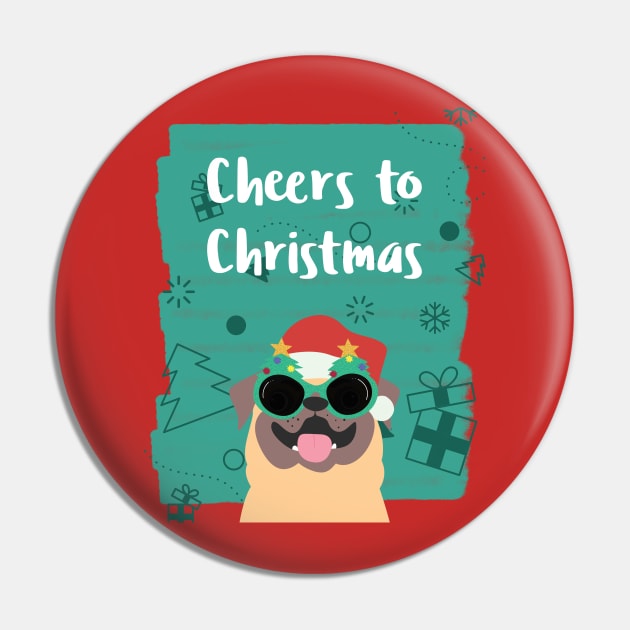 Cheers to Christmas Pin by Joco Studio