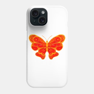 Orange Butterfly Phone Case