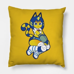 Ankh Cat Joshi Wrestler Pillow