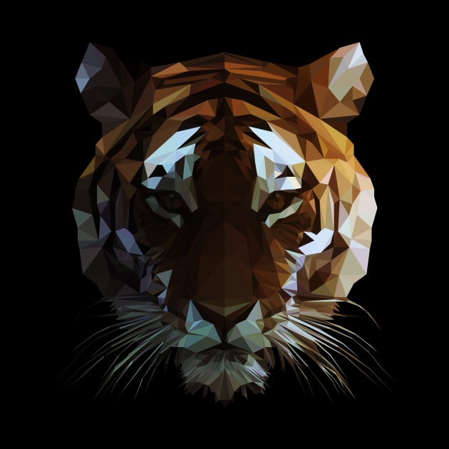 Majestic Abstract Tiger by colindejersey