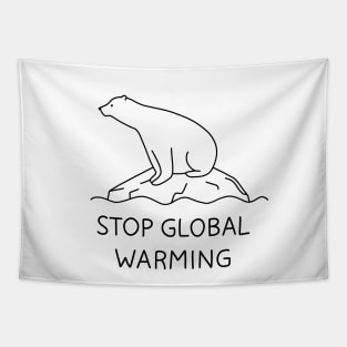 Global Warming - Polar bear Tapestry