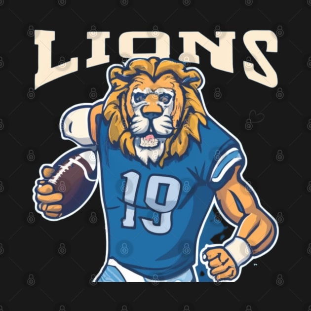 Detroit lions football vector design by Nasromaystro