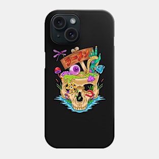 Ramen skull Phone Case