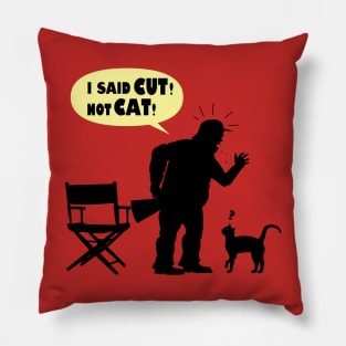 Director's Cat Funny Cute Cat Funny Literal Meme Pillow