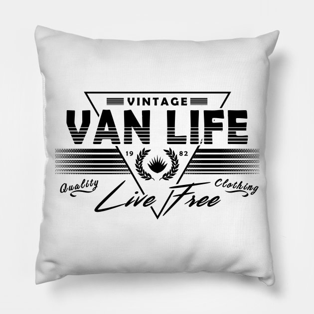 Van Life Pillow by Tshirt Samurai