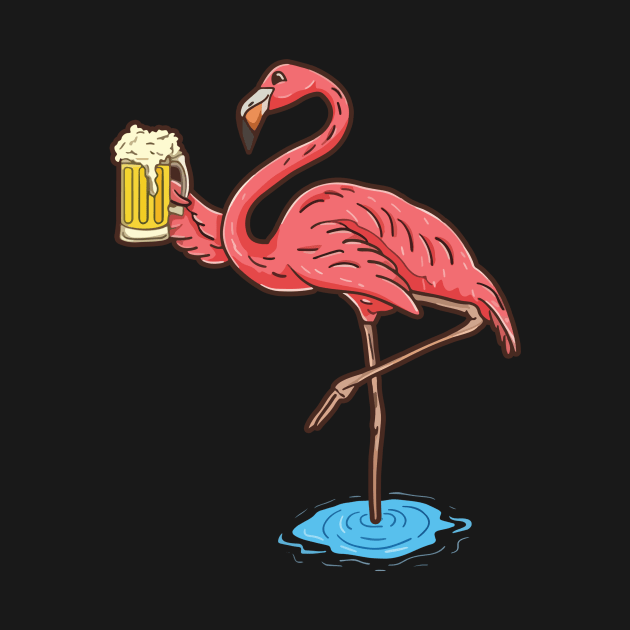 Drunk Flamingo Beer by Sophroniatagishop