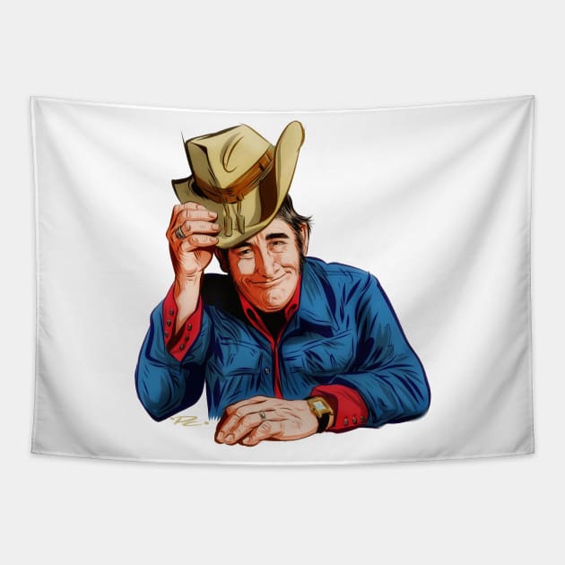 Don Williams - An illustration by Paul Cemmick Tapestry by PLAYDIGITAL2020