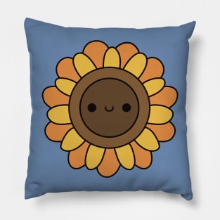 Cute Kawaii Sunflower Pillow