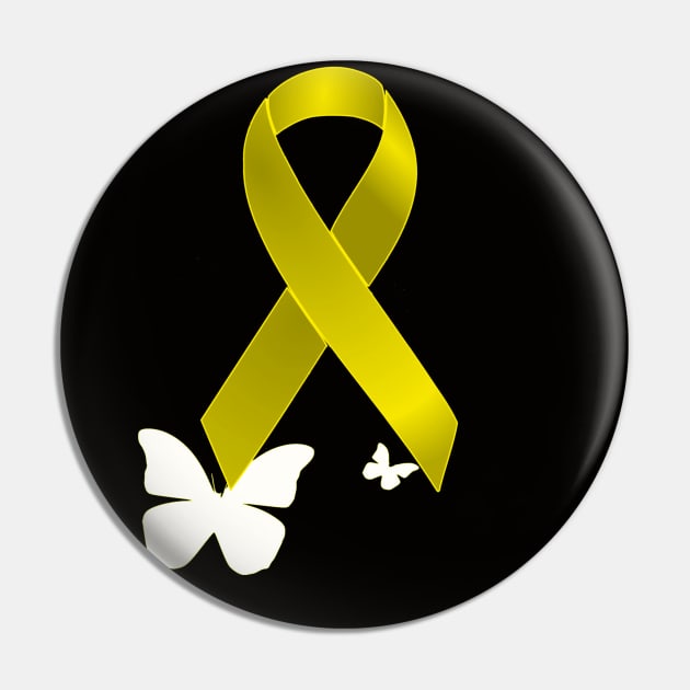 Yellow Ribbon Pin by AlondraHanley