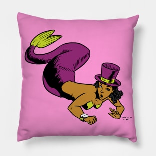 Mermaid in a Hurry Pillow