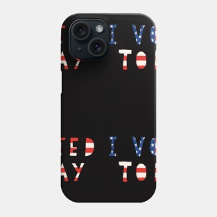 I Voted Today Small Phone Case