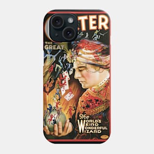 Vintage Magic Poster Art, Carter the Great Phone Case