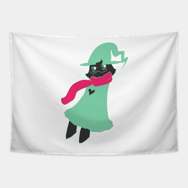 Deltarune Dark Ralsei Chibi Sticker, Pin, + Others Tapestry by nhitori