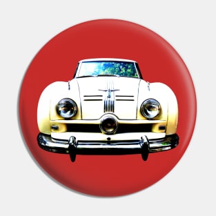 Austin A90 Atlantic 1950s classic car high contrast Pin