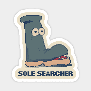 Sole Seacher - 8bit Pixel Art Magnet