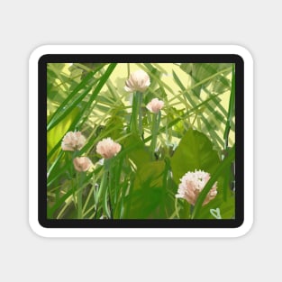 Pink Chives Magnet