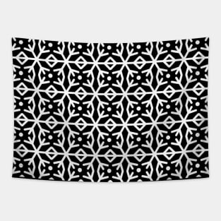 black and white tribal seamless pattern Tapestry