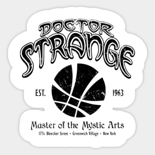Doctor Strange Black Print Doctor Strange Sticker Teepublic