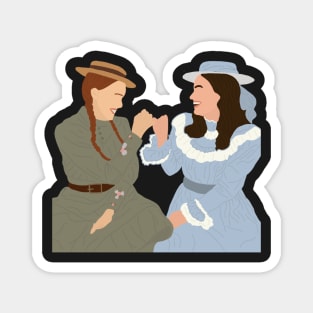 Anne & Diana! Sticker Magnet