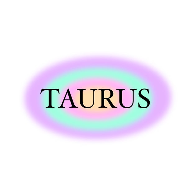 Glowing Aura Taurus Zodiac Sign by Scarlett Blue