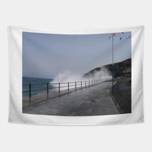 Spray Splashing over Promenade Tapestry