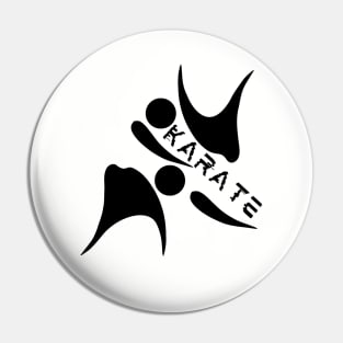 Black KARATE Pin