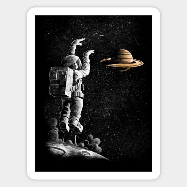 A basketball star - Astronaut - Sticker