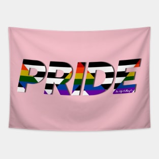 LGBTQ+ PRIDE: Straight Ally Pride Flag Tapestry