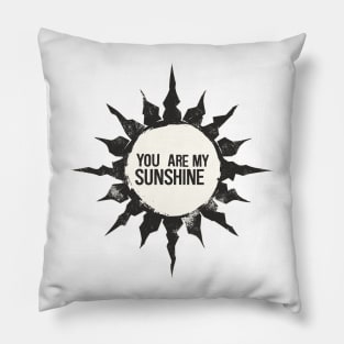 Vintage You Are My Sunshine Pillow